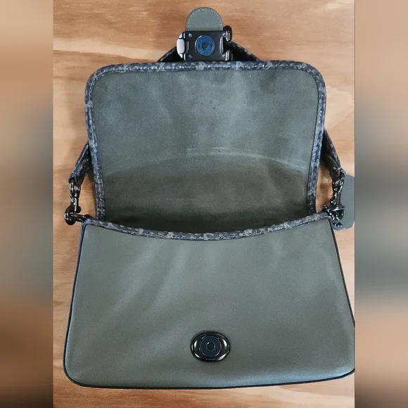 Coach Soft Tabby With Snakeskin Detail